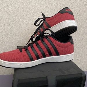 Red Kswiss shoes